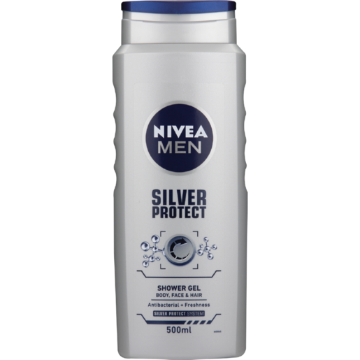 Nivea Men Silver Protect Shower Gel 500ml