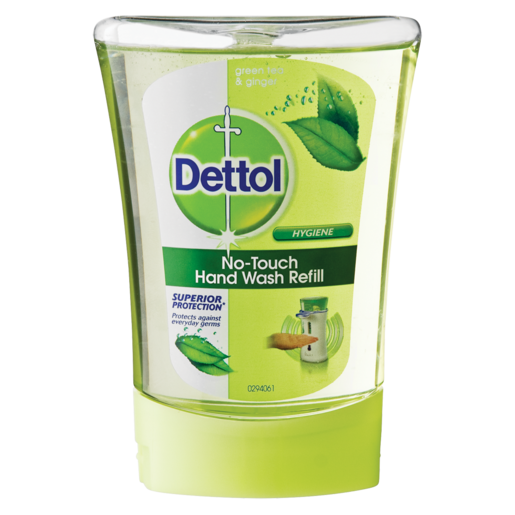 Dettol No Touch Green Tea & Ginger Scented Hand Wash Refill 250ml