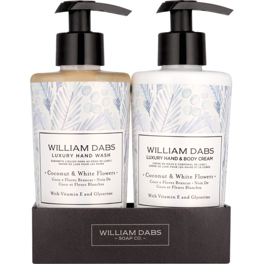 William Dabs Coconut & White Flower Giftset 2 x 300ml