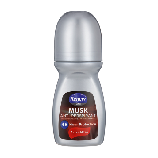 Renew Musk Mens Anti-Perspirant Roll-On 50ml