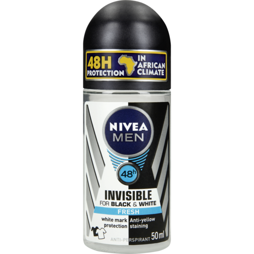 Nivea Black & White Fresh Mens Roll On 50ml