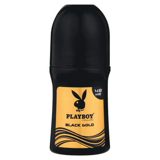 Playboy Black Gold Mens Anti-Perspirant Roll-On 50ml