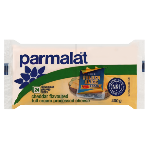 Parmalat Cheddar Flavoured Full Cream Processed Cheese Slices 400g