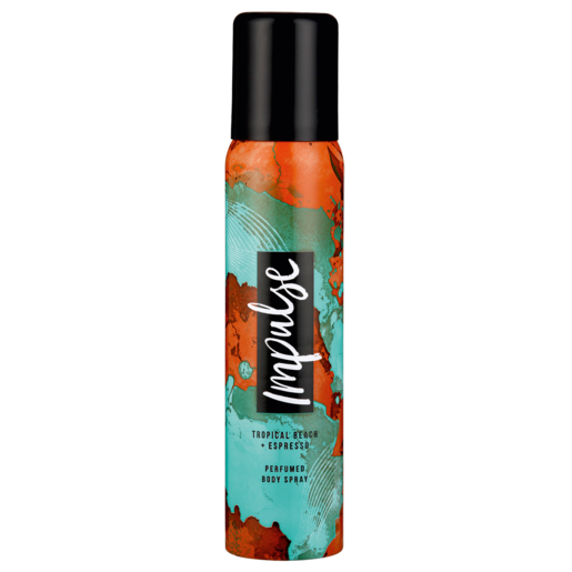 Impulse Tropical Beach & Espresso Perfumed Body Spray 90ml