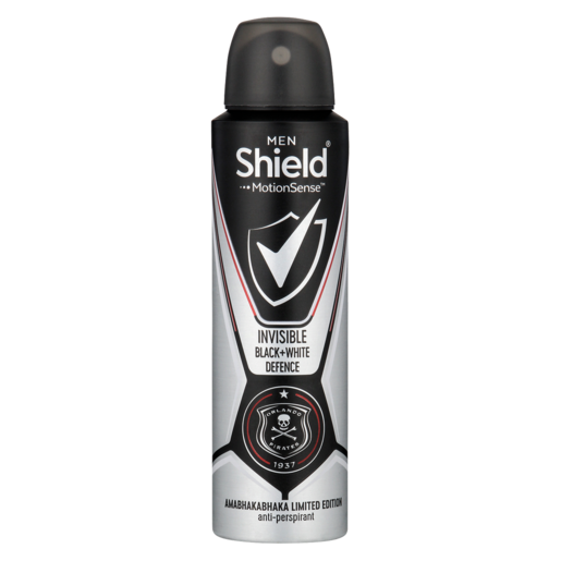 Shield Men Motion Sense Invisible Black + White Defence Deodorant 150ml