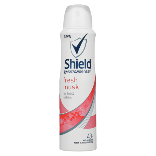 Shield Motion Sense Fresh Musk Ladies Anti-Perspirant Spray Deodorant 150ml