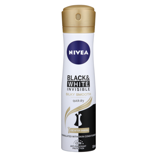 Nivea Invisible Black & White Silky Smooth Ladies Anti-Perspirant Deodorant 150ml