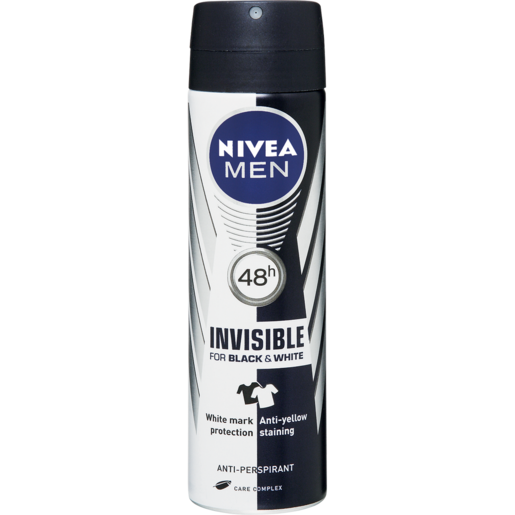 Nivea Men Invisible Black & White 48h Anti-Perspirant Deodorant 150ml