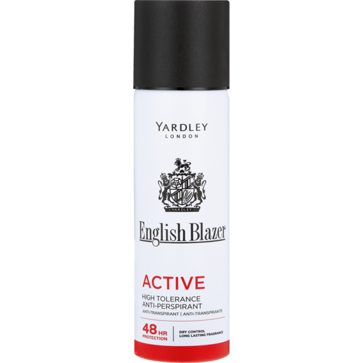 Yardley English Blazer Active Anti-Perspirant For Men Aerosol Deodorant 125ml