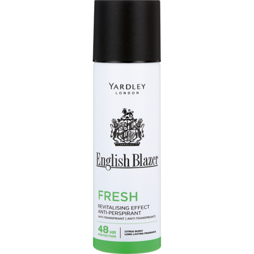 Yardley English Blazer Fresh Anti-Perspirant For Men Aerosol Deodorant 125ml