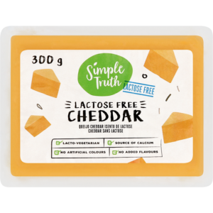 Simple Truth Lactose Free Cheddar Cheese 300g