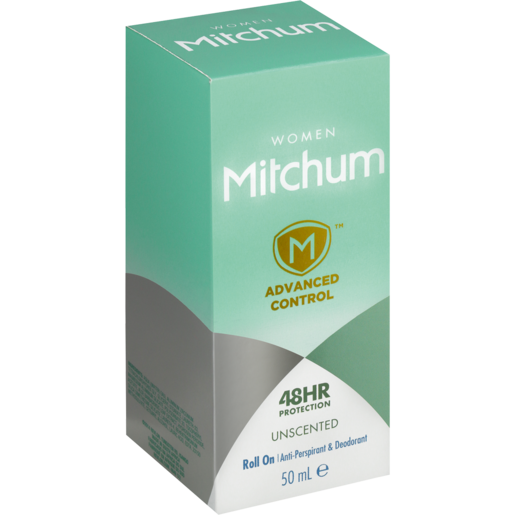 Mitchum Ladies Unscented Anti-Perspirant Roll-On 50ml