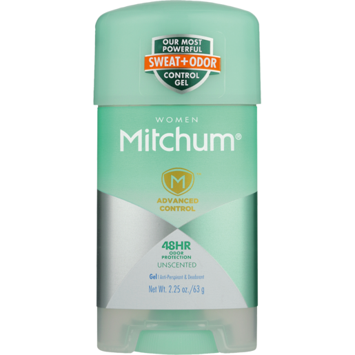 Mitchum Ladies Unscented Anti-Perspirant Gel Stick 63g