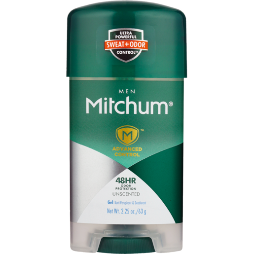 Mitchum Men Unscented Anti-Perspirant Gel Stick 63g