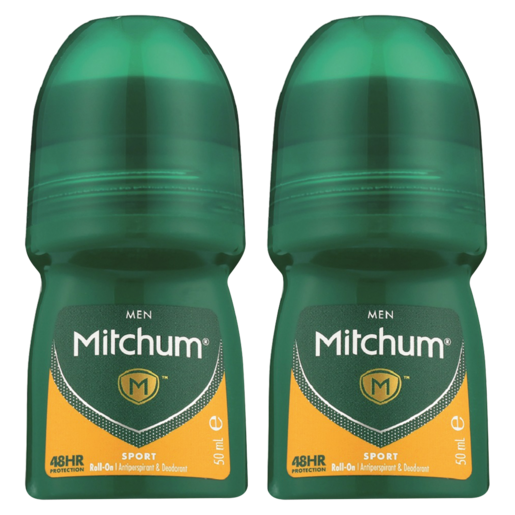 Mitchum Men Sport Anti-Perspirant Roll-On 2 x 50ml