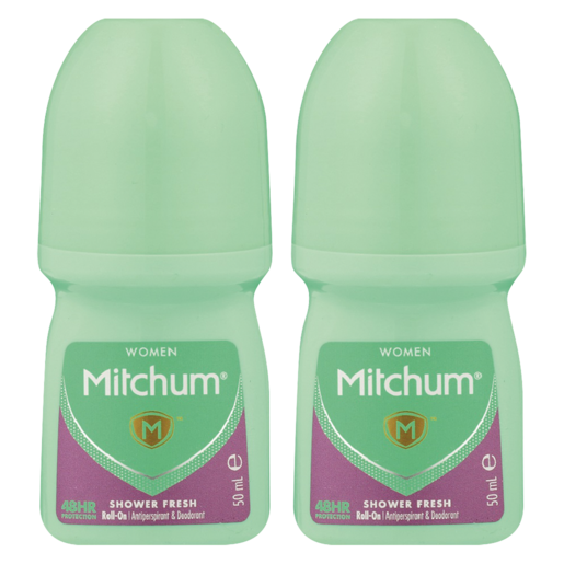 Mitchum Women Shower Fresh Anti-Perspirant Roll-On 2 x 50ml