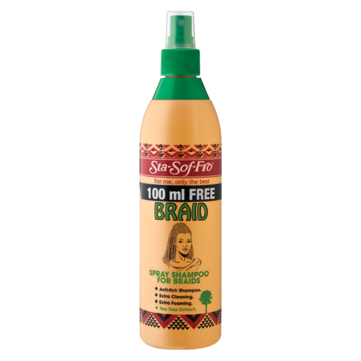 Sta-Sof-Fro Tea Tree Spray Shampoo For Braids 350ml