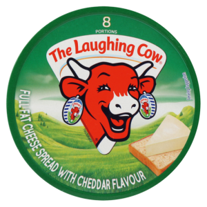 The Laughing Cow Full Fat Cheese Wedges With Cheddar Flavour 8 Pack