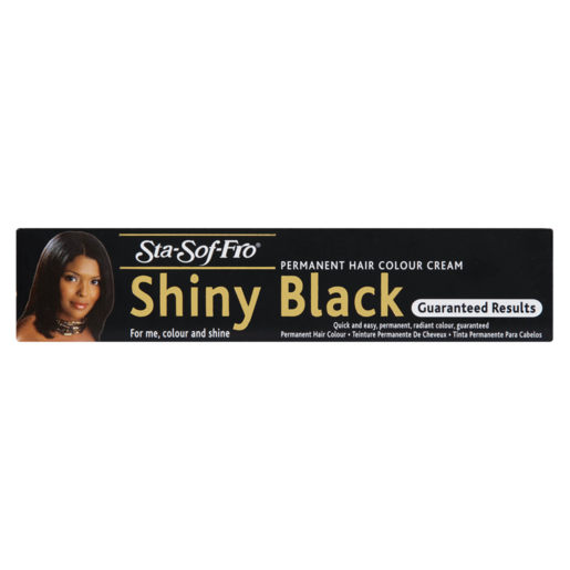 Sta-Sof-Fro Shiny Black Permanent Hair Colour Cream 25ml