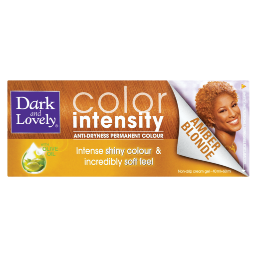 Dark & Lovely Color Intensity Amber Blonde Anti-Dryness Permanent Hair Colour 100ml