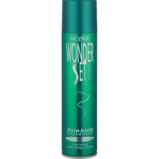 Jane Seymour Unscented Wonder Set Firm Hold Hairspray 300ml