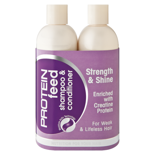 Protein Feed Strength & Shine Shampoo & Conditioner 2 x 400ml