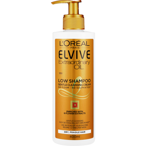 L'Oreal Elvive Extraordinary Oil Low Shampoo Pump 400ml