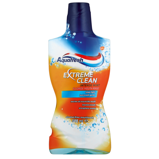 Aquafresh Extreme Clean Intense Mint Flavoured Mouthwash 500ml