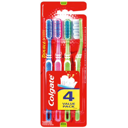 Colgate Double Action Toothbrush 4 Pack