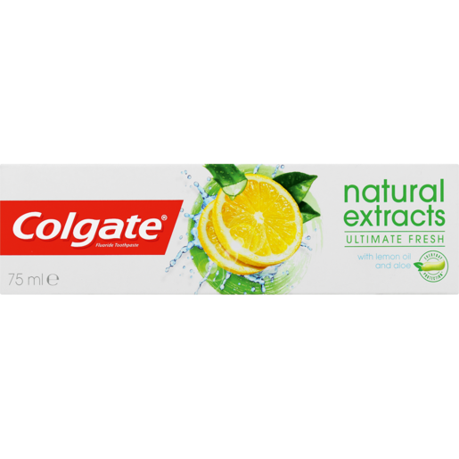 Colgate Natural Extracts With Lemon Oil & Aloe Ultimate Fresh Toothpaste 75ml