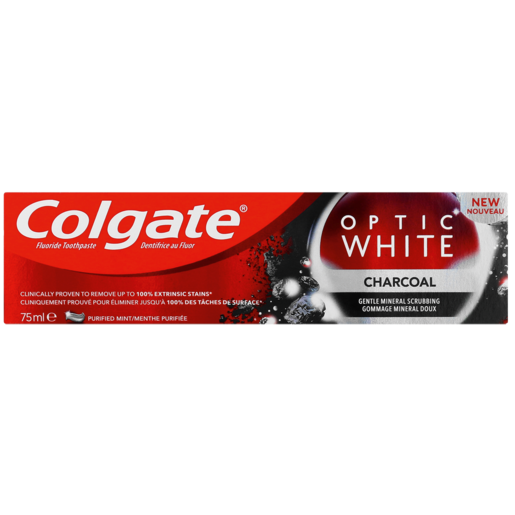 Colgate Optic White Charcoal Toothpaste 75ml