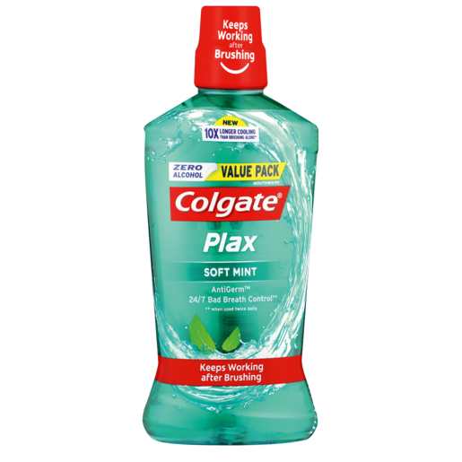 Colgate Plax Soft Mint Flavoured Mouthwash 750ml