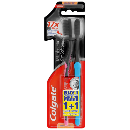 Colgate Soft Charcoal Toothbrush 2 Pack