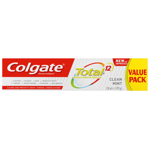 Colgate Total 12 Clean Mint Value Pack Toothpaste 150ml