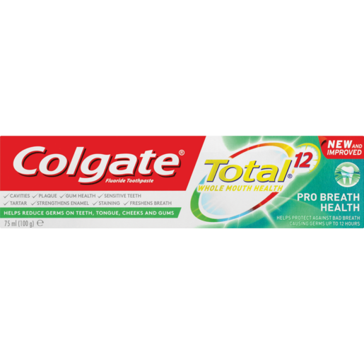 Colgate Total 12 Pro Breath Health Toothpaste 75ml