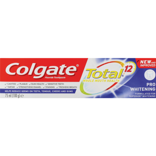 Colgate Total 12 Pro Whitening Toothpaste 75ml