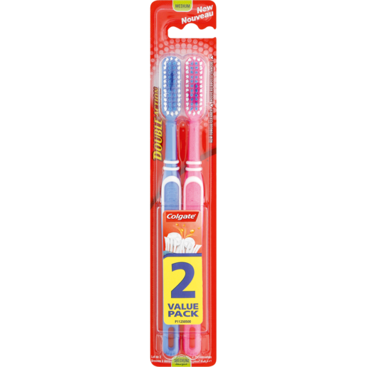 Colgate Value Pack Double Action Toothbrush 2 Pack