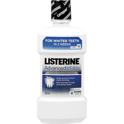 Listerine Advanced White Multi-Action Mouthwash 500ml