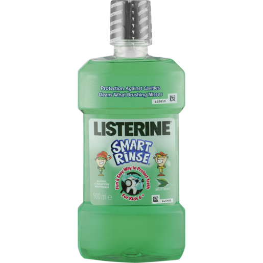 Listerine Smart Rinse Mild Mint Mouthwash 500ml