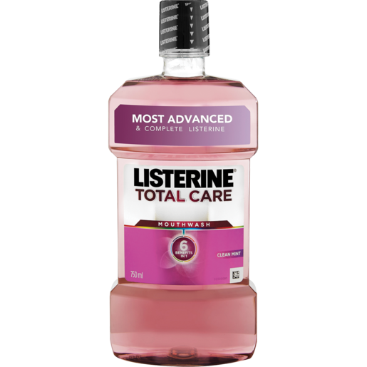 Listerine Total Care Clean Mint Mouthwash 750ml