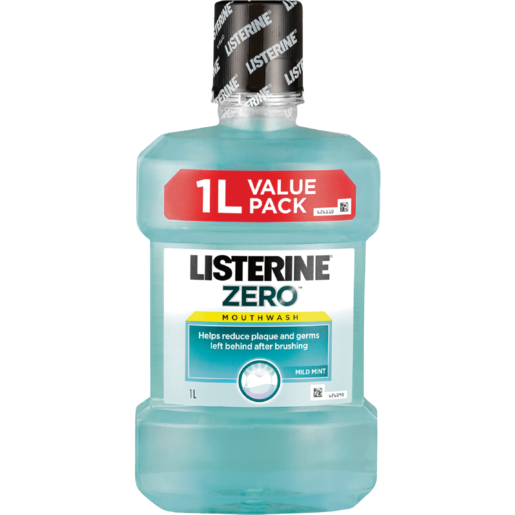 Listerine Zero Mouthwash Value Pack 1L