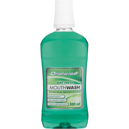 Oralwise Fresh Mint Mouthwash 500ml