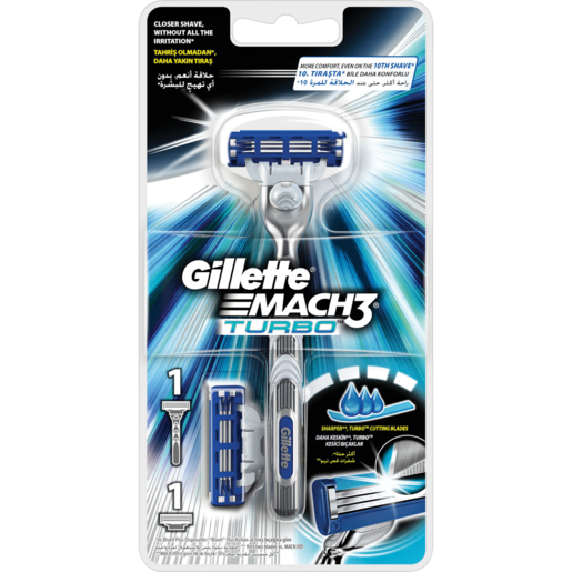 Gillette Mach3 Turbo Razor With Extra Blade