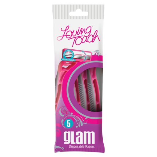 Loving Touch Triple Blade Women's Disposable Razors 5 Pack