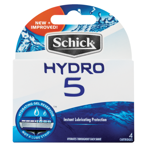 Schick Replacement Blade Hydro 5 Cartridges 4 Pack