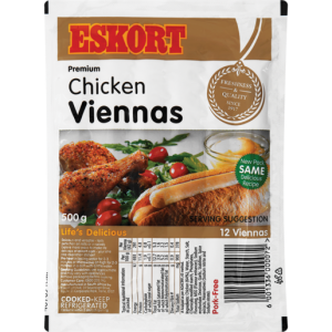 Eskort Chicken Viennas 500g