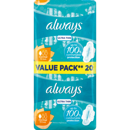 Always Ultra Thin Normal Sanitary Pads 20 Pack