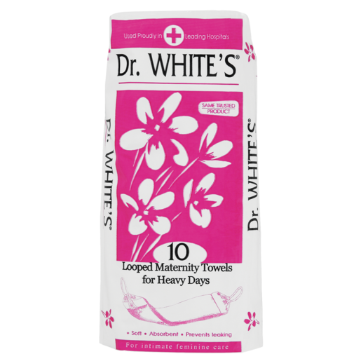 Dr. White's Looped Maternity Towels For Heavy Days 10 Pack