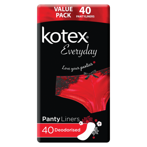 Kotex Everyday Deodorised Pantyliners 40 Pack