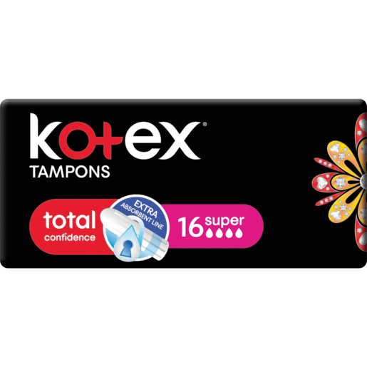 Kotex Super Total Confidence Tampons 16 Pack